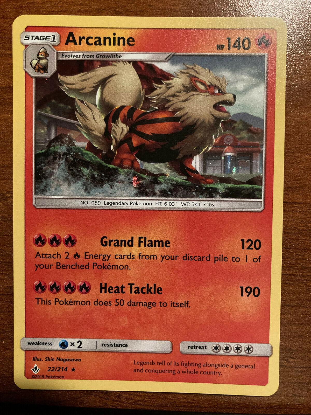 Sun & Moon Arcanine [Cosmos-Holo] Pokémon card